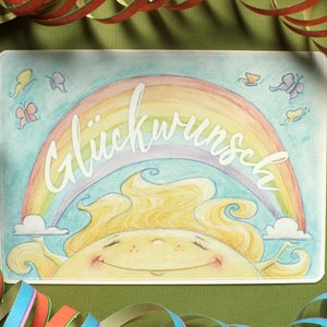 Carte postale « Arc-en-ciel »