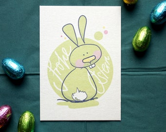 thick Easter card wood pulp cardboard