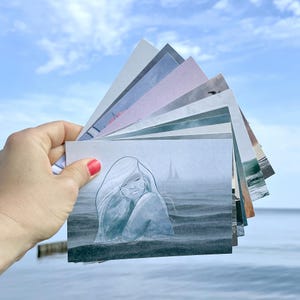 Set di 13 cartoline "Illustrazioni marittime"