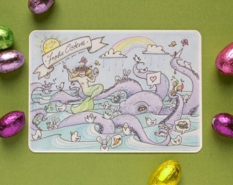 Easter postcard "Bunny Hidden Object"