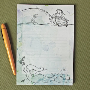 Notitieblok A5 &quot;Message in a Bottle&quot; - 50 vellen 148 x 210 mm