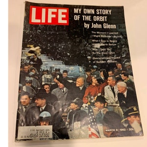 My Own Story of the ORBIT by John Glenn, Life magazine covers 1960s