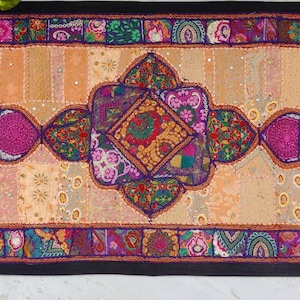 Banjara patchwork Tapestry ethnic traditional Boho wall hanging Gypsy&#39;s Embroidery interior Decoration WH-25/50-537