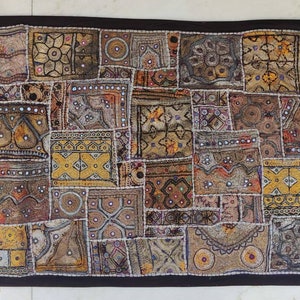 Banjara patchwork zari Embroidery wall hanging Boho house decoration WH-25/50- 501
