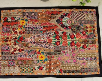 Banjara Tapestry Bohemian patchwork wall hanging WH-40/60-124