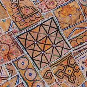 VINTAGE Zari Embroidery patchwork banjara wall hanging WH-25/50- 508