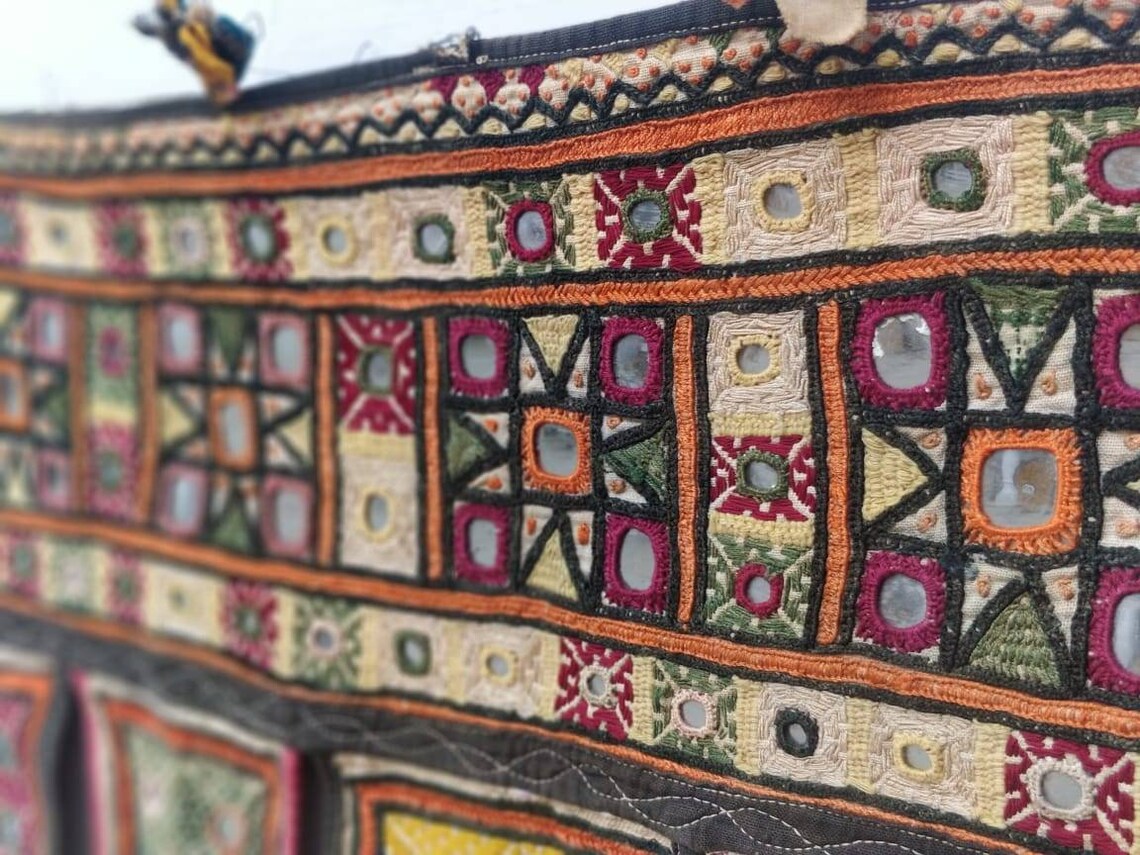 Toran Decor: Vintage Rajput Banjara Toran Hanging, Door Topper, Door ...