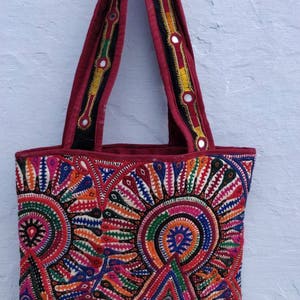 Rabari bag banjara Bag, Boho Rabari bag, Rabari tribal bag, hand embroidered bag, hobo bag Ibiza, beach bag BG-107