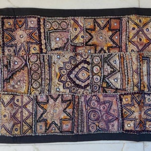 Embroidery wall hanging  banjara Handmade Vintage wall hanging Boho home decoration tribal Embroidery Tapestry WH-20/40-106