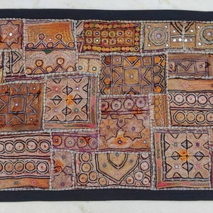 Banjara Tapestry boho patchwork Embroidery Tapestry Vintage Bohemian wall hanging WH-20/40-126