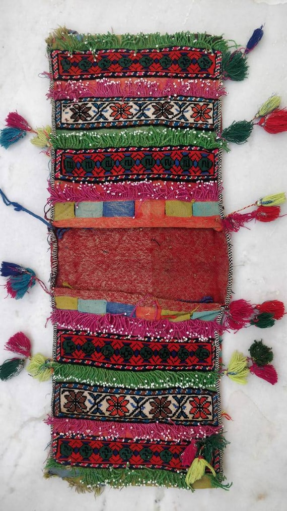Vintage Afgan saddle bag, Afgani Gypsy saddle bag,