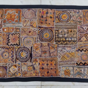 Bohemian Embroidery patchwork wall hanging Banjara embroidery tapestry WH-25/50-535