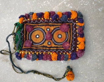 Vintage Zari bestickte Aussteuertasche, Kuchi Banjara Geldbörse, Boho Clutch Tasche BG-133