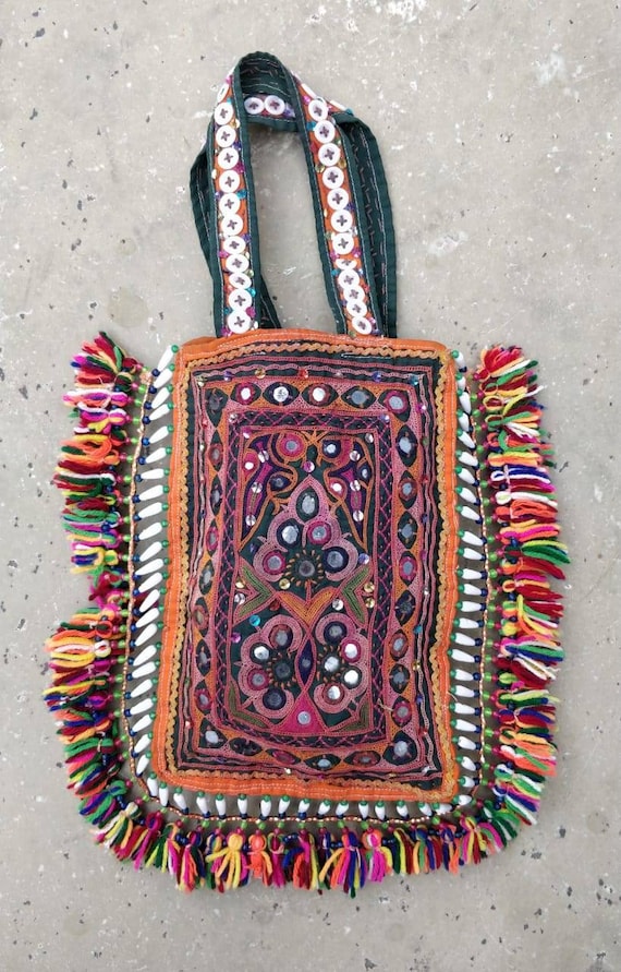Hippie bag kothli Kutchi Embroidery Banjara Bag B… - image 1