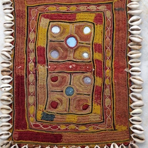 An antique, Rare vintage Lamani Banjara patch from 50s, hand embroidery patch for Jacket Bag wall decor, collector&#39;s piece LB-100