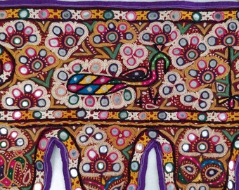 Large Toran wall side decor Banjara wall Embroidery Decor, Gypsy Valence wall hanging Tribal wall ornament Boho Home decor hippie
