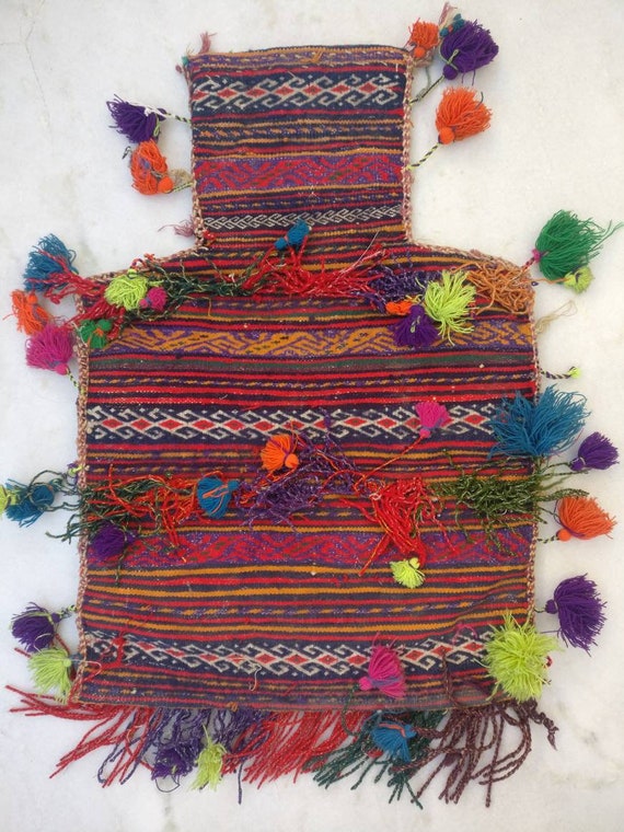Vintage afgani salt bag, afgan nomadic bag, Boho b
