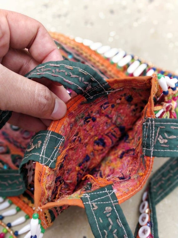 Hippie bag kothli Kutchi Embroidery Banjara Bag B… - image 4