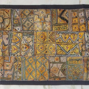 Embroidery Tapestry Vintage patchwork Ethnic Banjara wall hanging Boho interior home Decoration WH-20/40-132