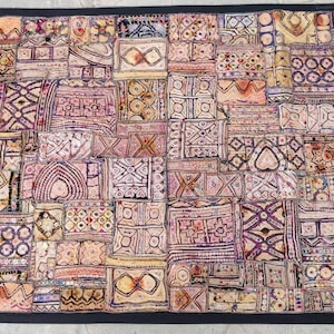 Banjara Tapestry Vintage Rajasthan tribal wall decor hanging Patchwork Bohemian interior decor Boho house WH-40/60-105