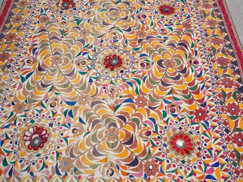 Rare Banjara Tapestry Boho Tribal Wall Hanging Vintage Etsy