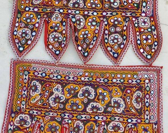 Toran puerta topper decoración Vintage kutch mano bordado valencia tribal bordado Boho decoración interior TR-186/2