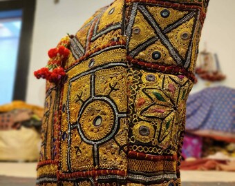 Banjara Bag Vintage Zari Embroidery Tote Bag, Gypsy