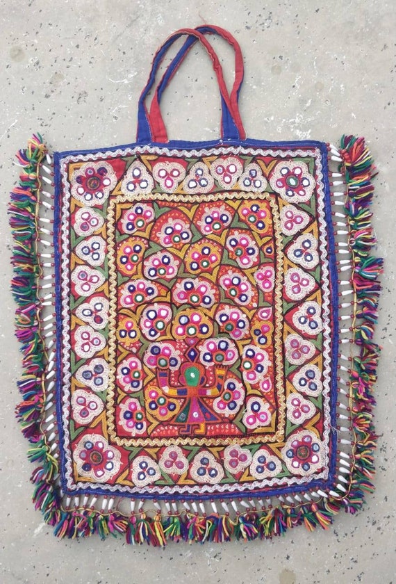 Heavily Embroidered Banjara Market Bag, Tribal Gypsy Bohemian Bag, Kutchi  Banjara Thela Bag, Hobo Bag, Ibiza Style Hippie BG-108 - Etsy