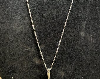 Stainless Steel 18 in Necklace with pendant