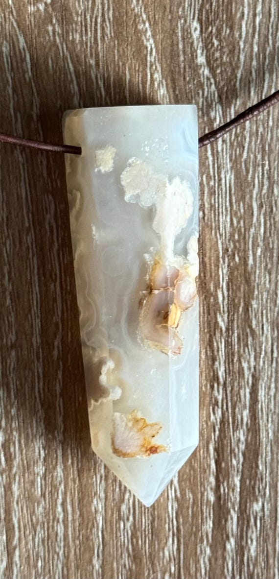 Flower Agate Pendant