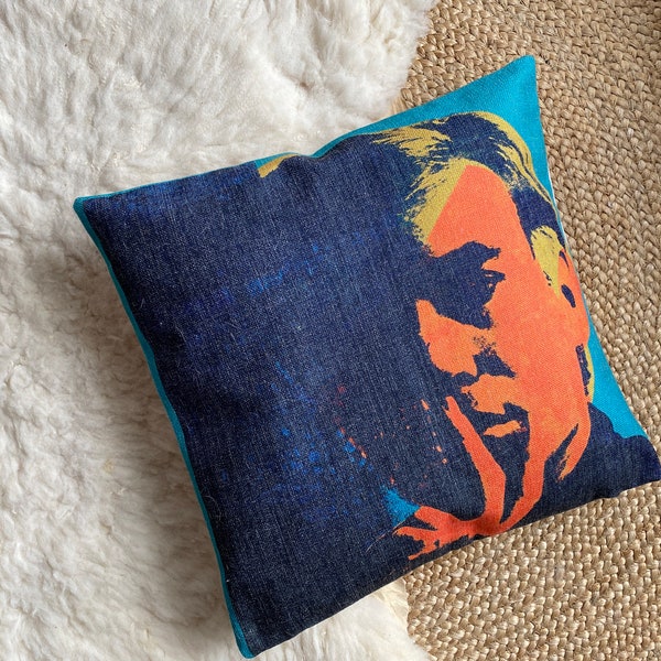 FAB unique pillow cover pop art Warhol inspired art print 18"x18" - free shipping in Canada and USA