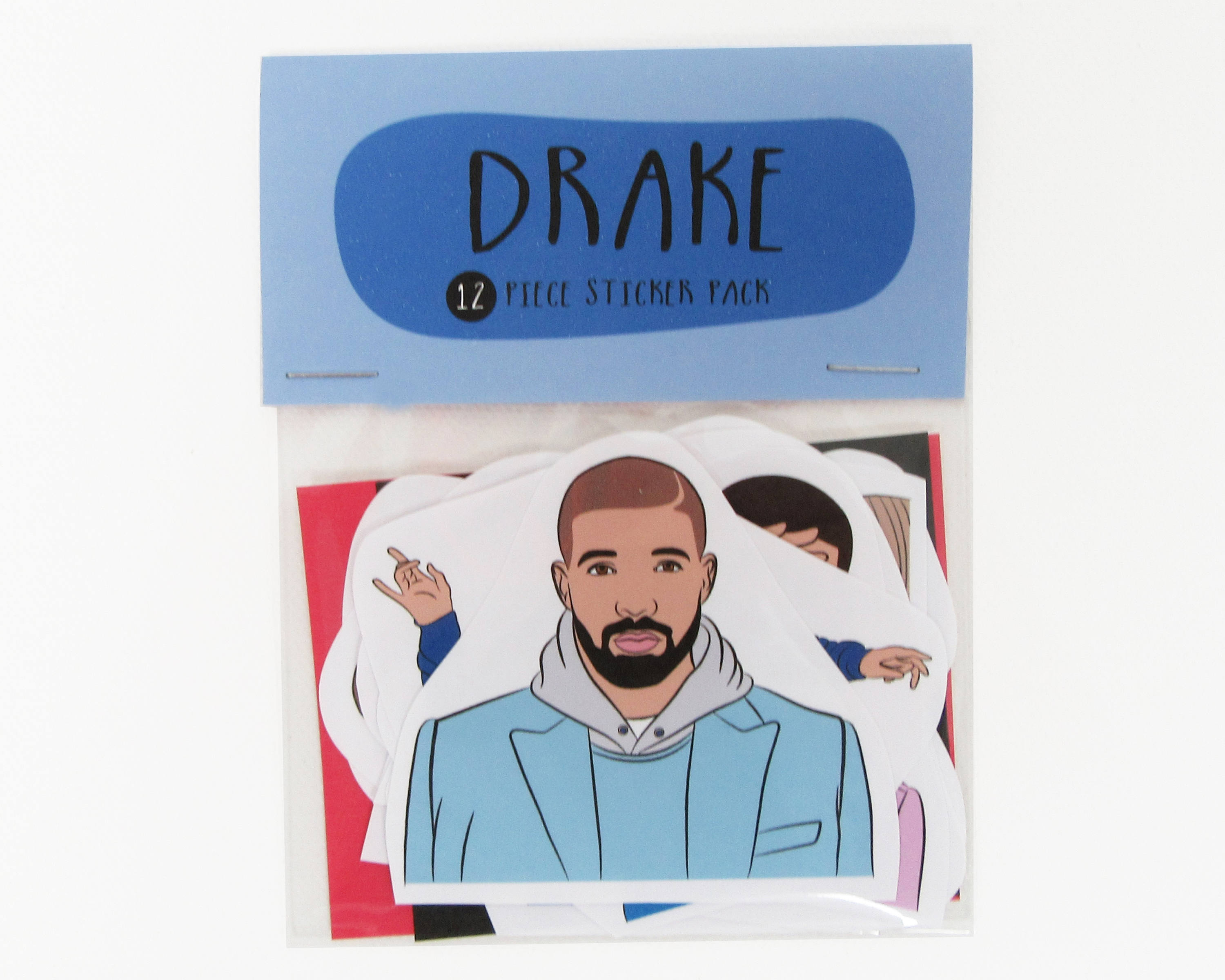 Drake 12 Pc Sticker Set Drake Sticker Pack Drake Stickers Etsy