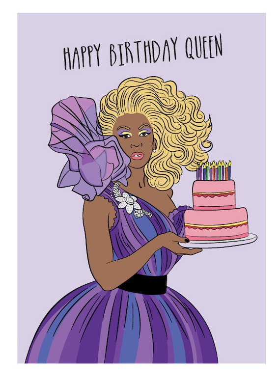 RuPaul Birthday Card RuPaul card Rupaul Drag Race Gay | Etsy