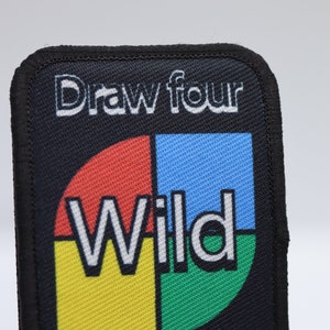 Wild Draw moraalpatch van 2 x 3 inch met klittenband aan de achterkant