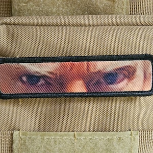 Parche moral removible de 1&quot; x 4&quot; con velcro en la parte posterior, ideal para la parte posterior de las gorras de operador.
