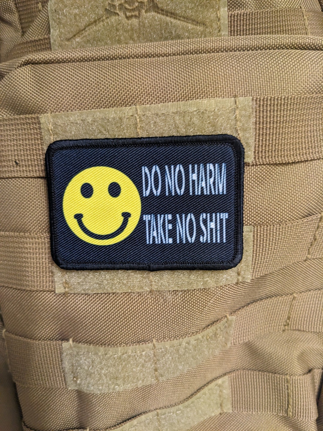 Shithook Patch Do No Harm Take No Shit Smile Meme 2