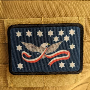 Whiskey Rebellion flag 2&quot;x3&quot;  removable morale patch with hook and loop backing