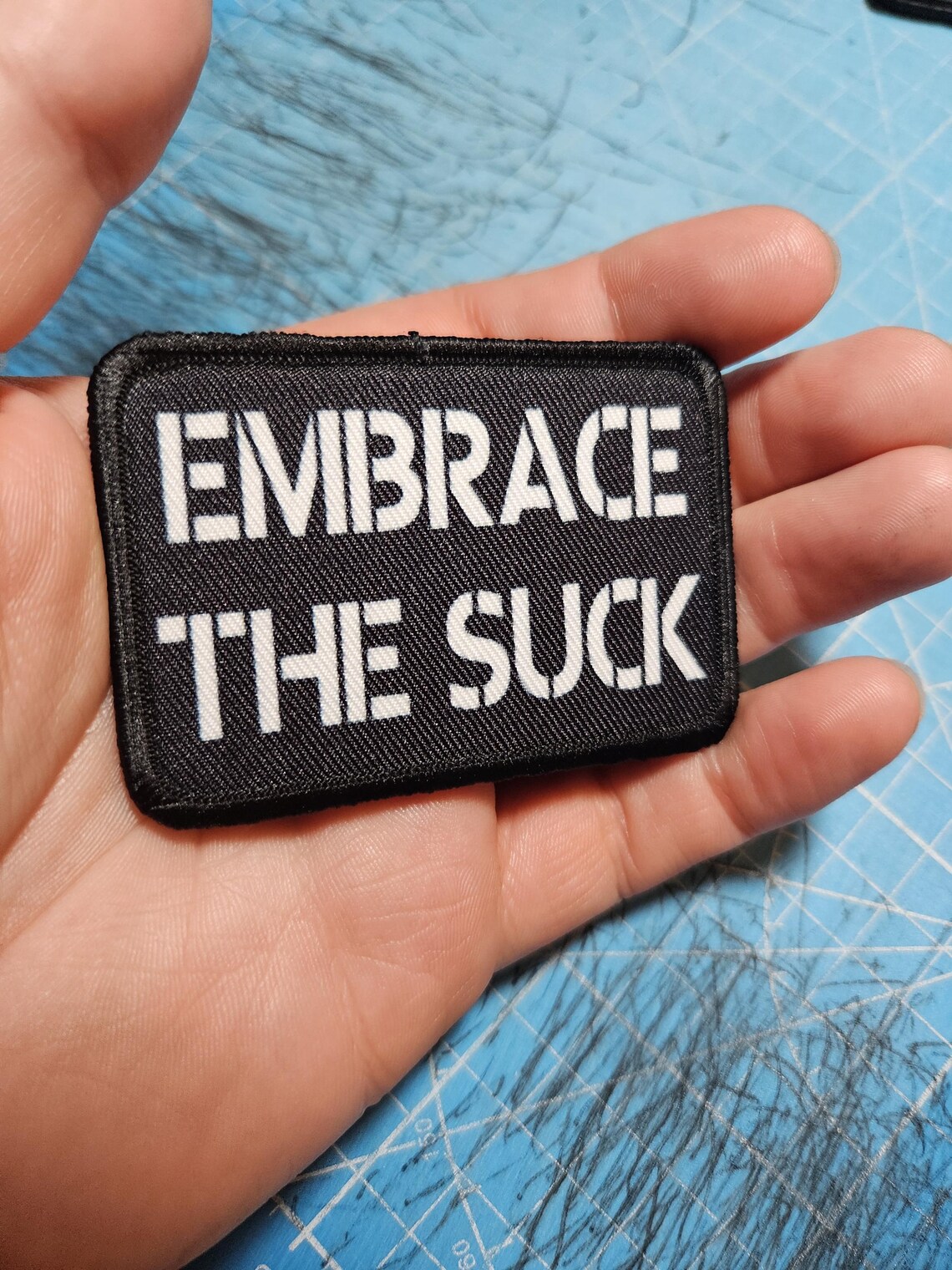EMBRACE THE SUCK Army Military Navy Funny 2"x3" Morale Patch With Hook ...