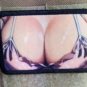 Huge mommy milkers meme 2&quot;x3&quot; morale patch with hook and loop backing