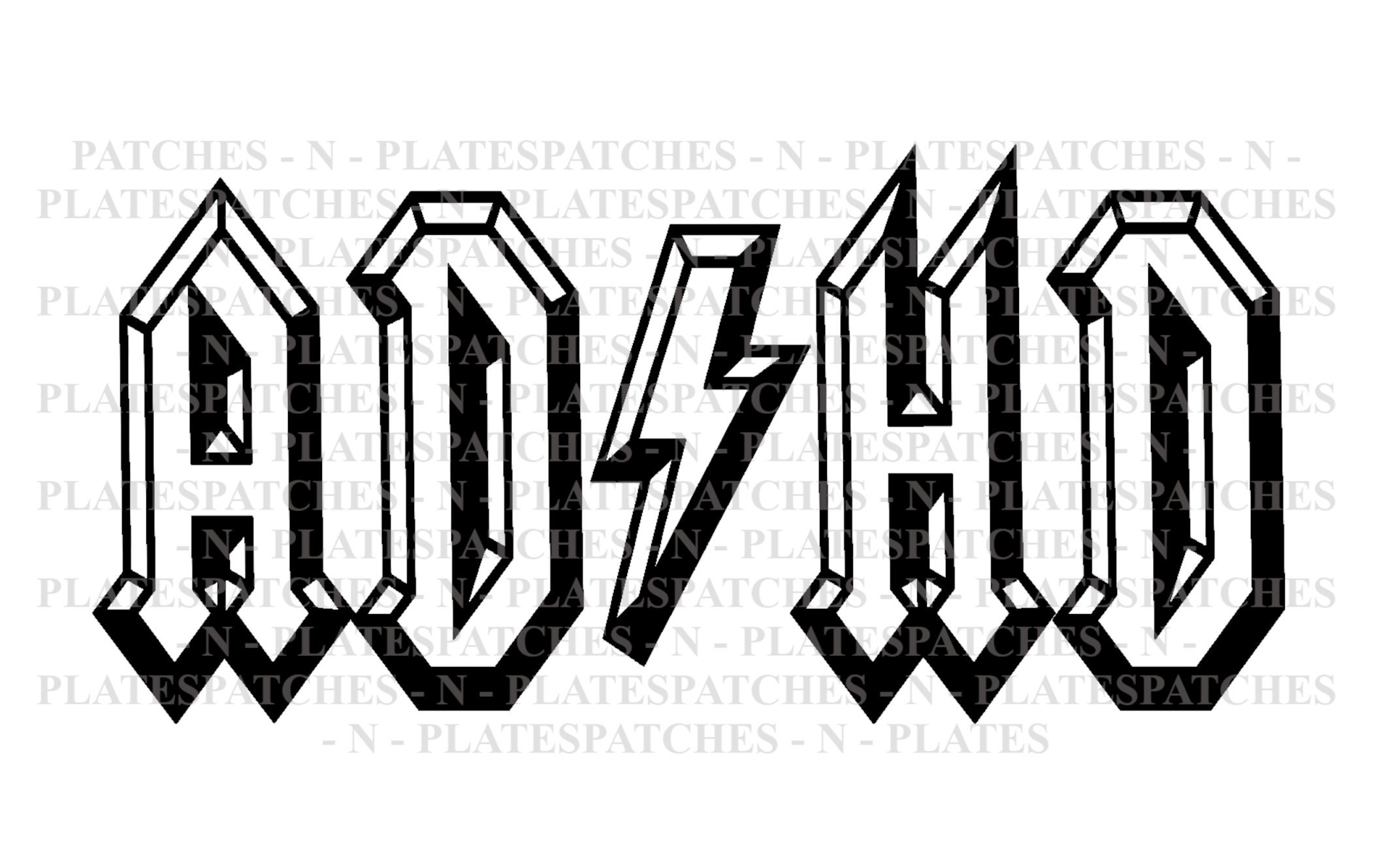 ADHD Meme ACDC Parody Svg Png Dxf Svg Png Cricut Cut Files - Etsy