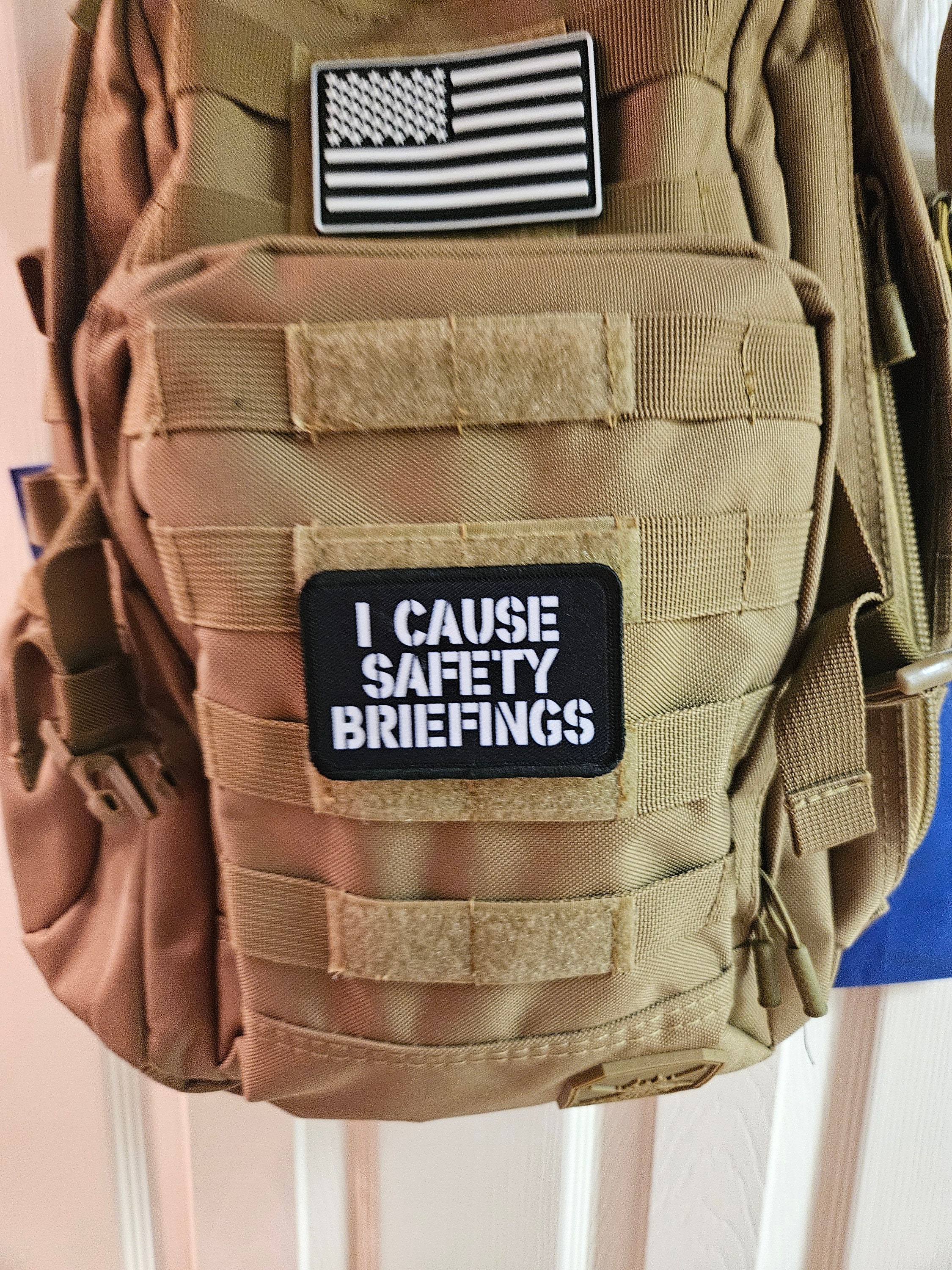 I Cause Safety Briefings Funny Meme Edc Black 2