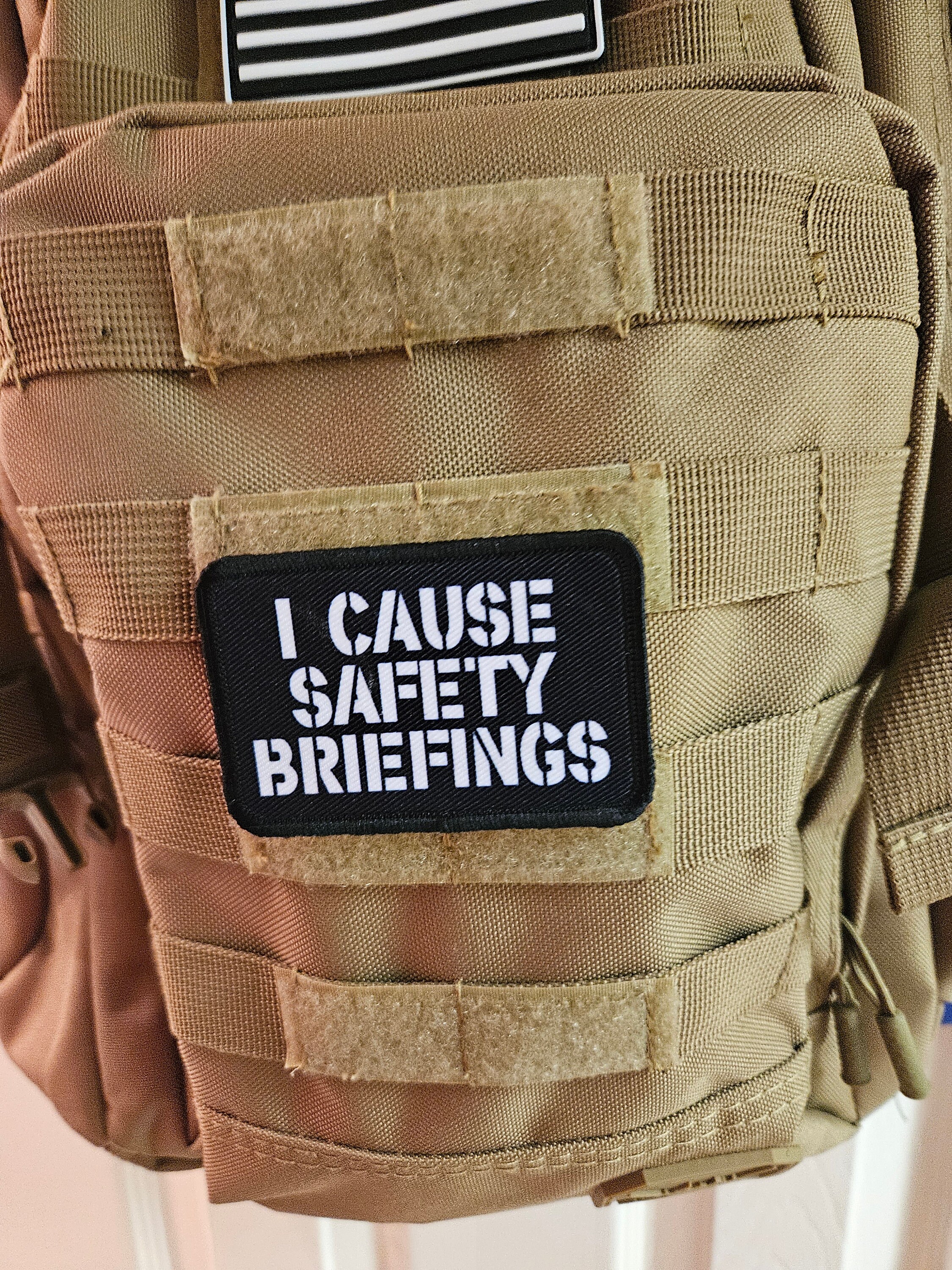 I Cause Safety Briefings Funny Meme Edc Black 2