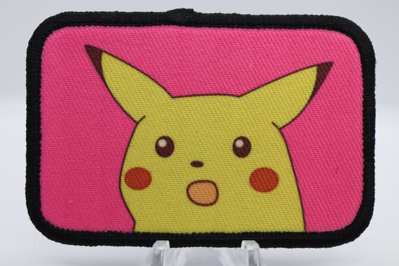  Surprised Pikachu Meme Morale Patch.2x3 Hook and Loop