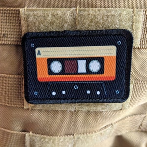 Retro Cassette Tape Meme 2"x3" Morale Patch With Hook and Loop Backing ...