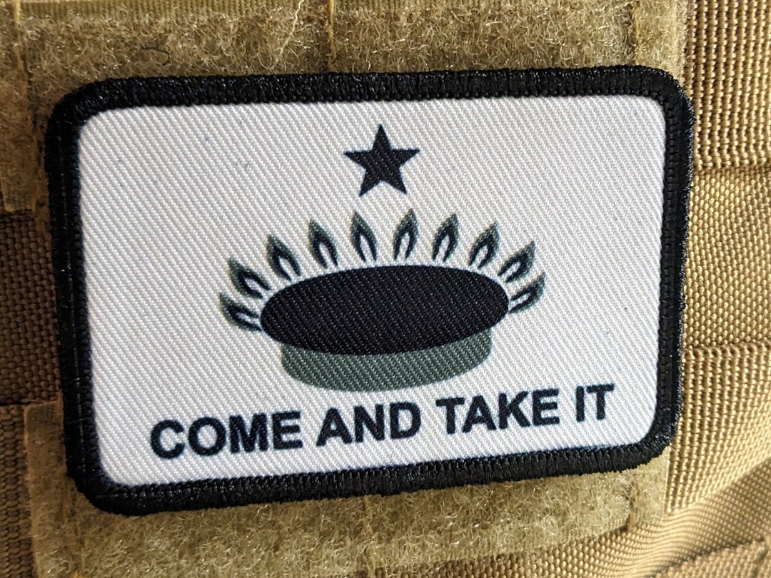 Come Take It Gas Stove Ban Joke Flag 2nd Amendment Removable Patch 2x3