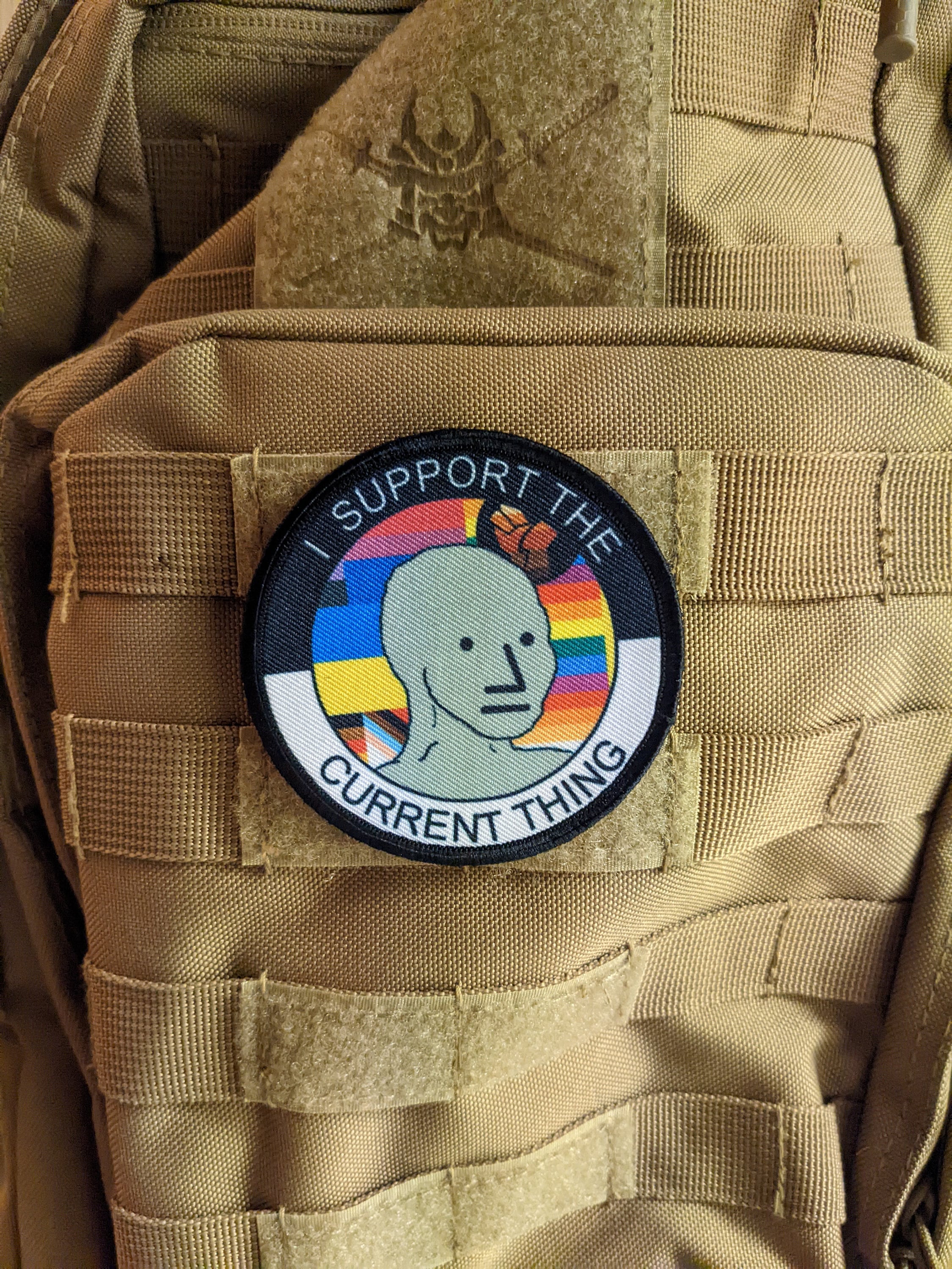 Bearded Chad Meme yes 2x3 Morale Patch 