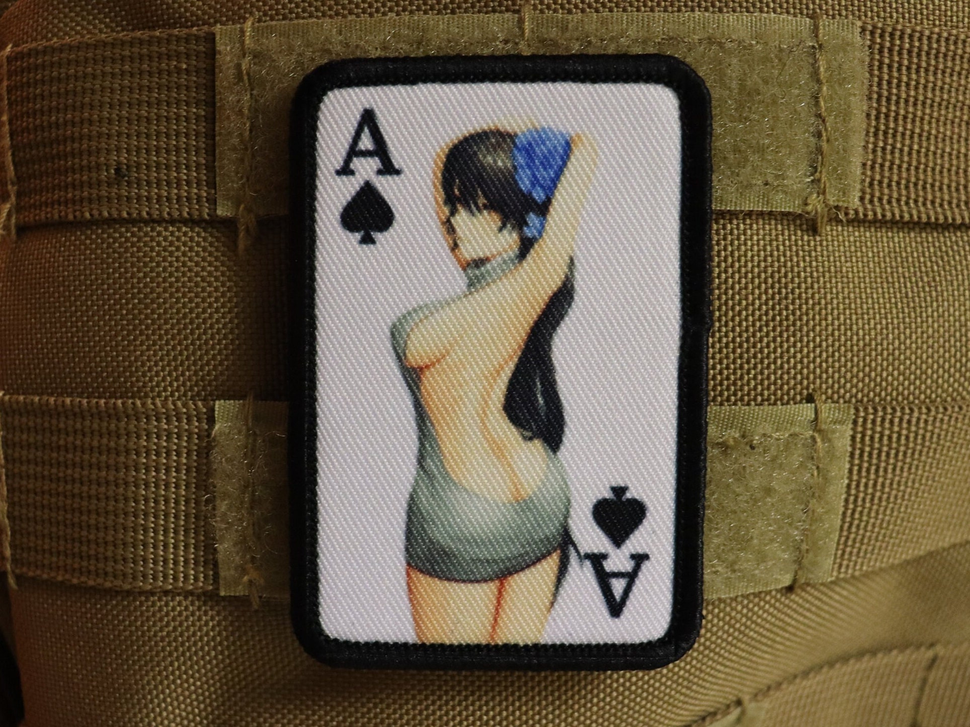 Ahegao Face Meme Anime Sexy O Face 2x3 Removable Morale Patch With