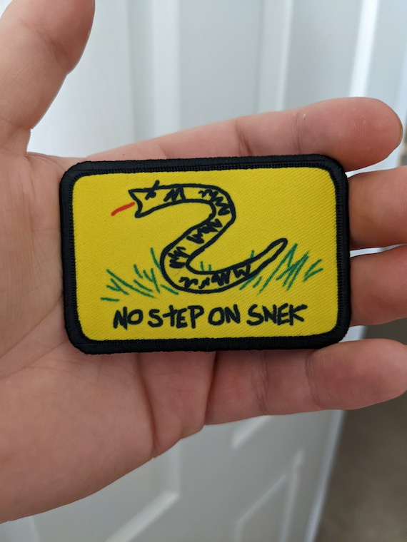 No Step on Snak Gadsden Flag Meme 2x3 Removable Morale Patch With Hook and  Loop Backing -  Israel