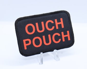 ouch pouch first aid removable patch 2"x3" morale patch with hook and loop backing