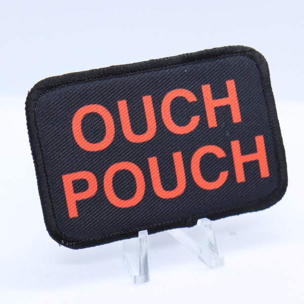 ouch pouch first aid removable patch 2"x3" morale patch with hook and loop backing